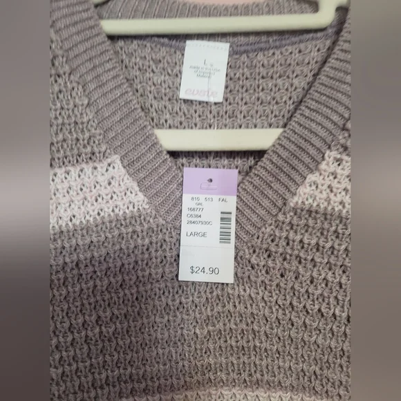 💖 Girls Striped Sweater Vest - Picture 10 of 16